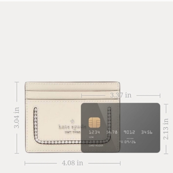 Kate Spade New York Madison Small Cardholder with Rhinestones in Gift Box - Picture 10 of 14